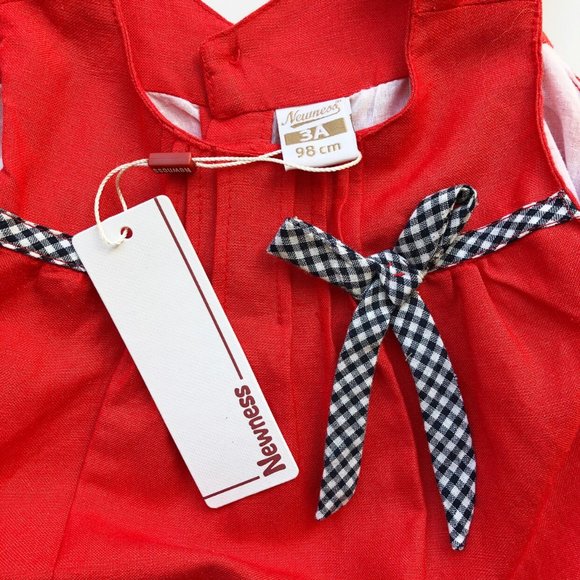 NWT Newness Red Linen Dress - Picture 3 of 6